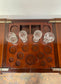 Antique 'rise and fall' hidden drinks cabinet