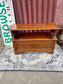 Genuine Antique Carved Oak Monk’s Bench Settle Storage Seat Hall Bench