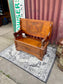 Genuine Antique Carved Oak Monk’s Bench Settle Storage Seat Hall Bench