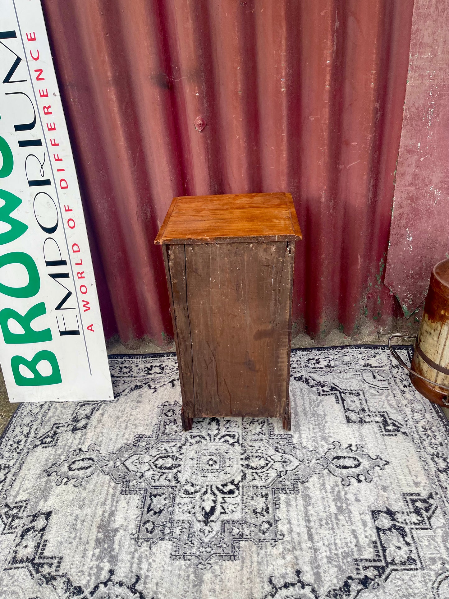 Antique Edwardian Oak Bedside Cabinet / Pot Cupboard – Circa 1900