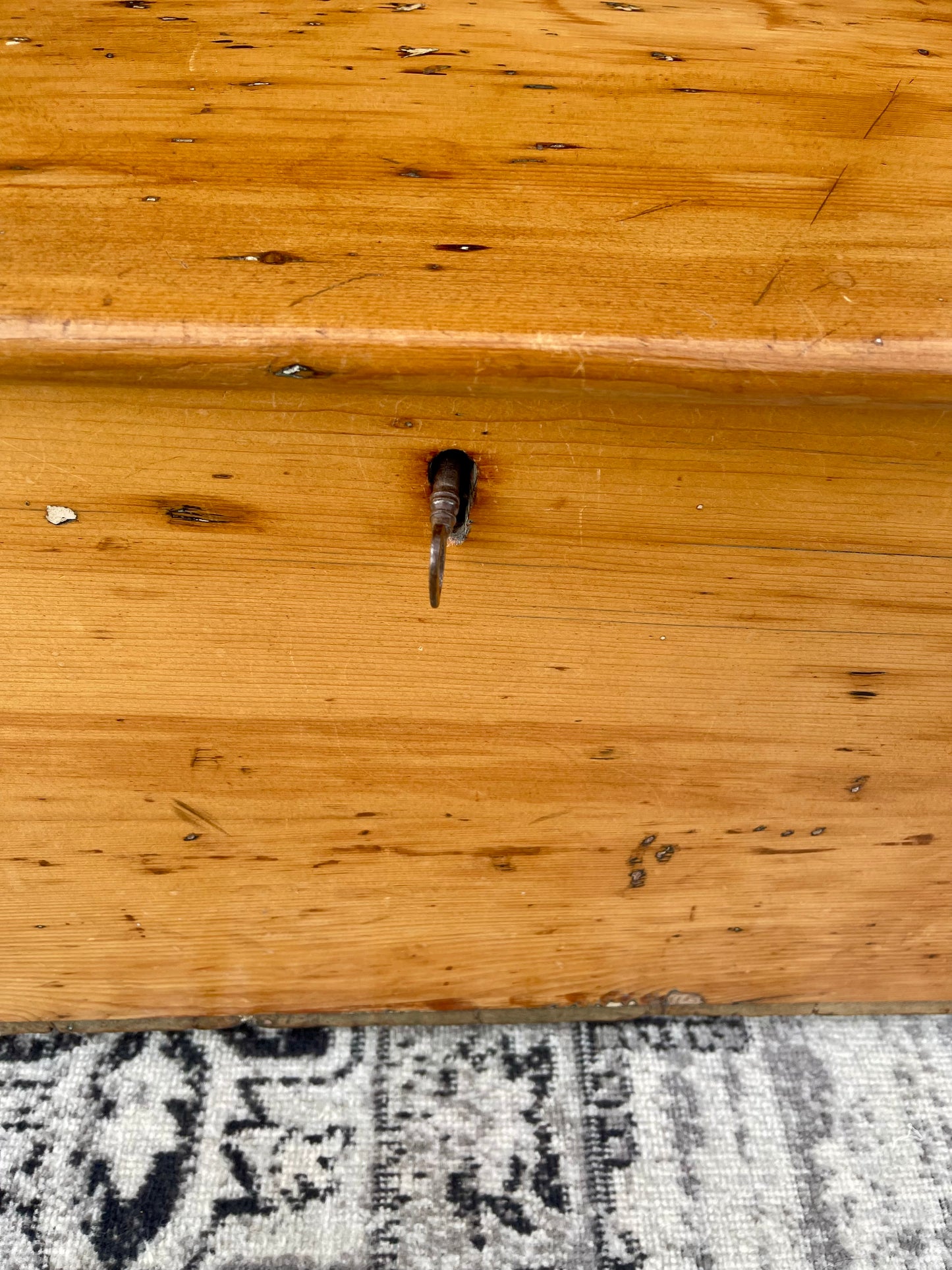 Antique Victorian Pine Blanket Chest Storage Box Trunk c.1880–1900
