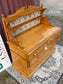 Antique Victorian Pine Dresser with Floral Tile Back c.1880–1910