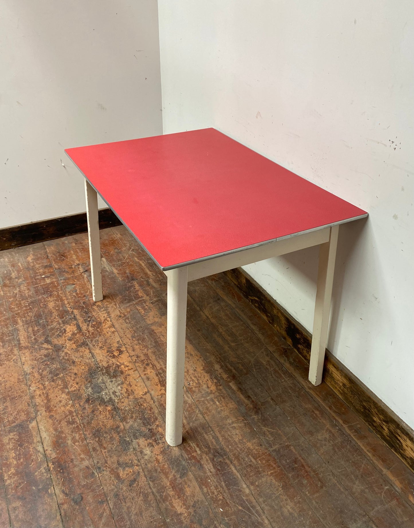 Vintage 1950s red formica table