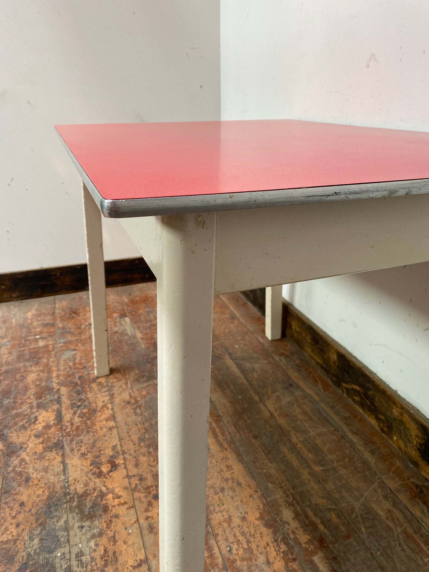 Vintage 1950s red formica table