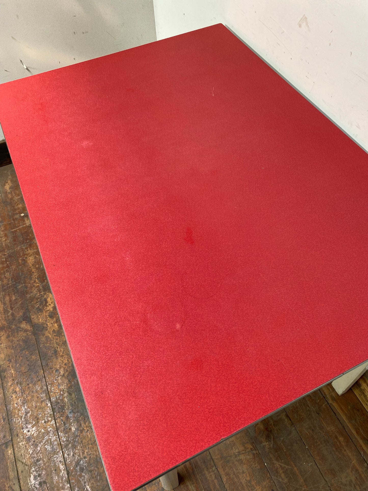 Vintage 1950s red formica table
