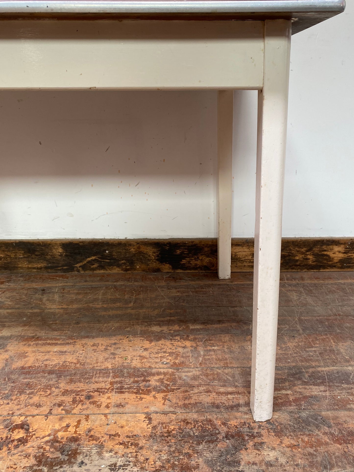 Vintage 1950s red formica table