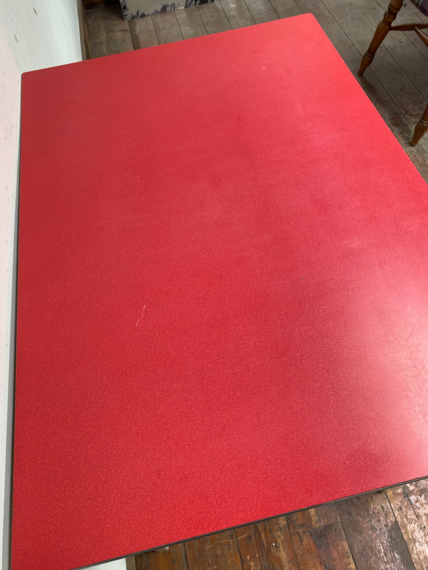 Vintage 1950s red formica table