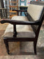 Free standing fabric pub bench seat with wood frame