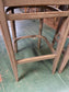 Pair of grey shabby chic bar stools