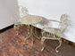 Pretty patio set with 2 chairs and table