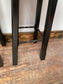 3 x retro style bar stools with red seats