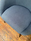 Pair of blue fabric chairs