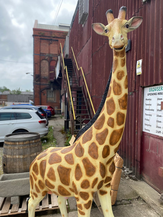 2.2m realistic Giraffe statue figure