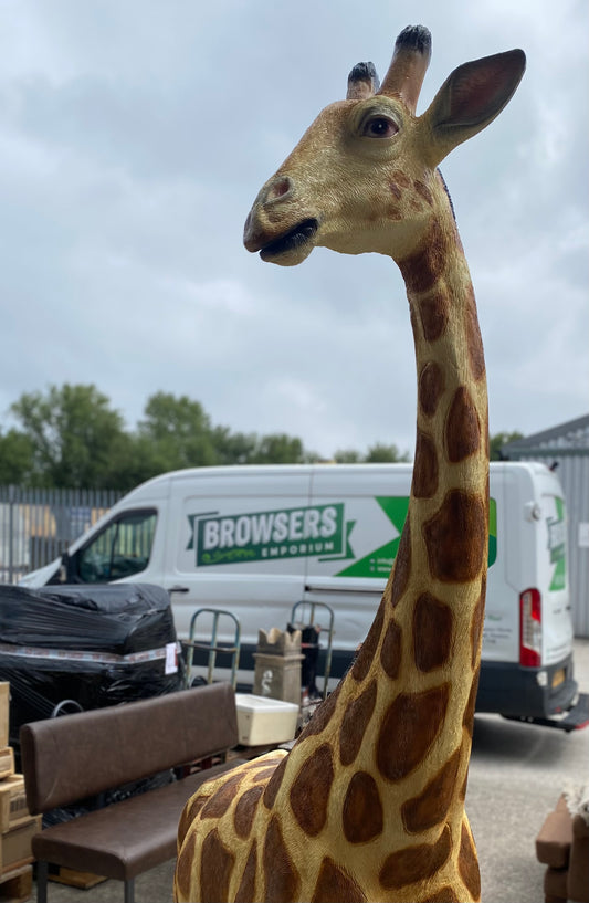 2.2m realistic Giraffe statue figure