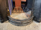 Vintage cast iron metal fireplace and grate insert