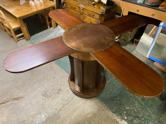 Stunning propeller style poseur table (4 in 1!) with copper middle