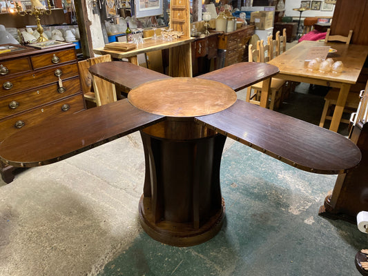 Stunning propeller style poseur table (4 in 1!) with copper middle