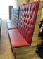 Set of 3 tall fixed seating pub benches