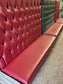 Set of 3 tall fixed seating pub benches
