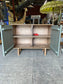 Stylish cabinet with geometric door design