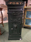 Large vintage style painted green metal post box