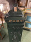 Large vintage style painted green metal post box