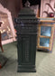 Large vintage style painted green metal post box