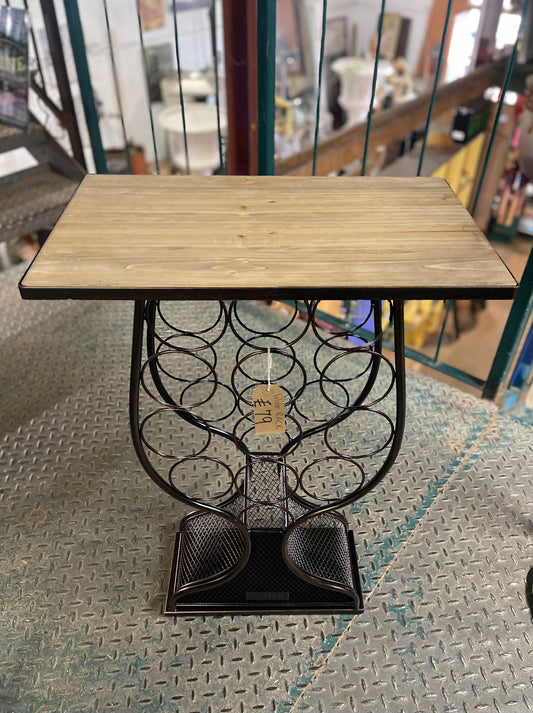 12 bottle wine rack / 4 tier holder and side table