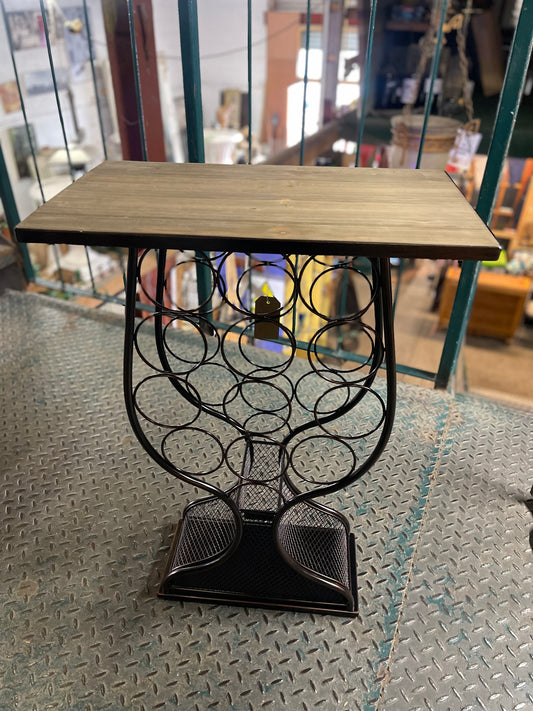 12 bottle wine rack / 4 tier holder and side table