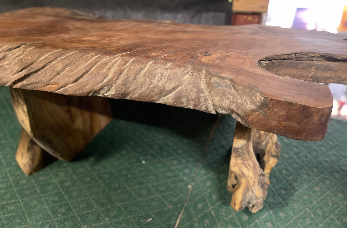 Unique root wood coffee table