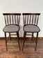 Set of 6 x retro style wooden bar stools
