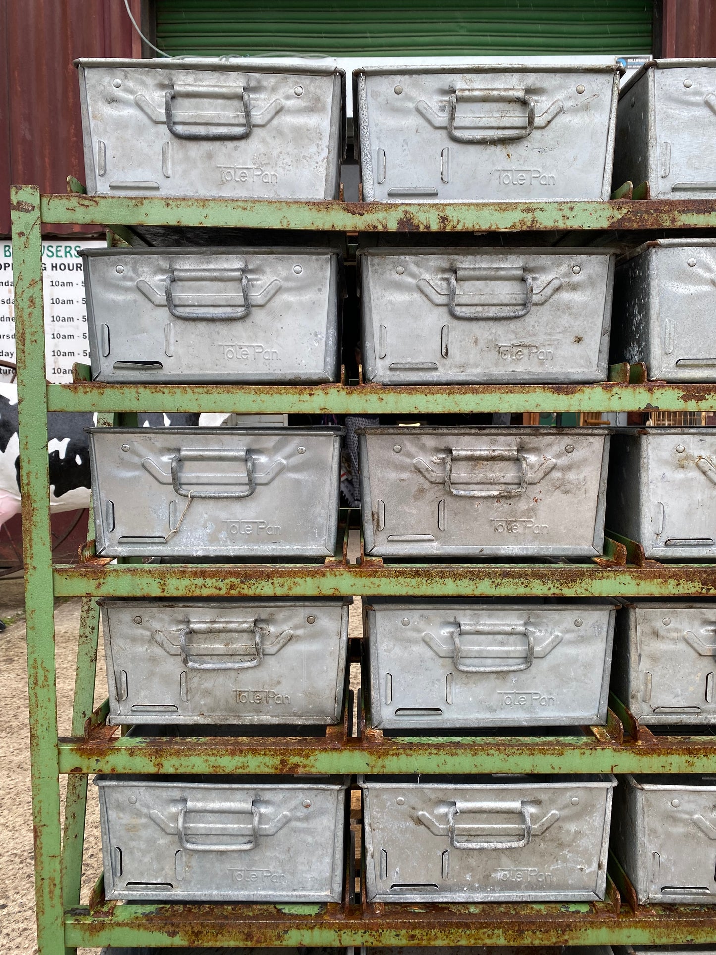 Industrial Totepan 6 tier storage unit for 24 pans