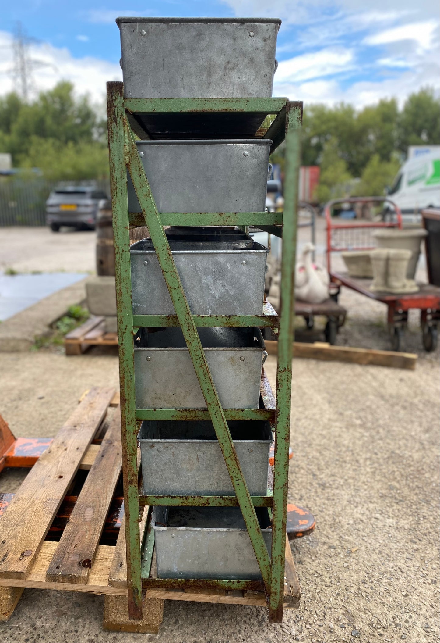 Industrial Totepan 6 tier storage unit for 24 pans