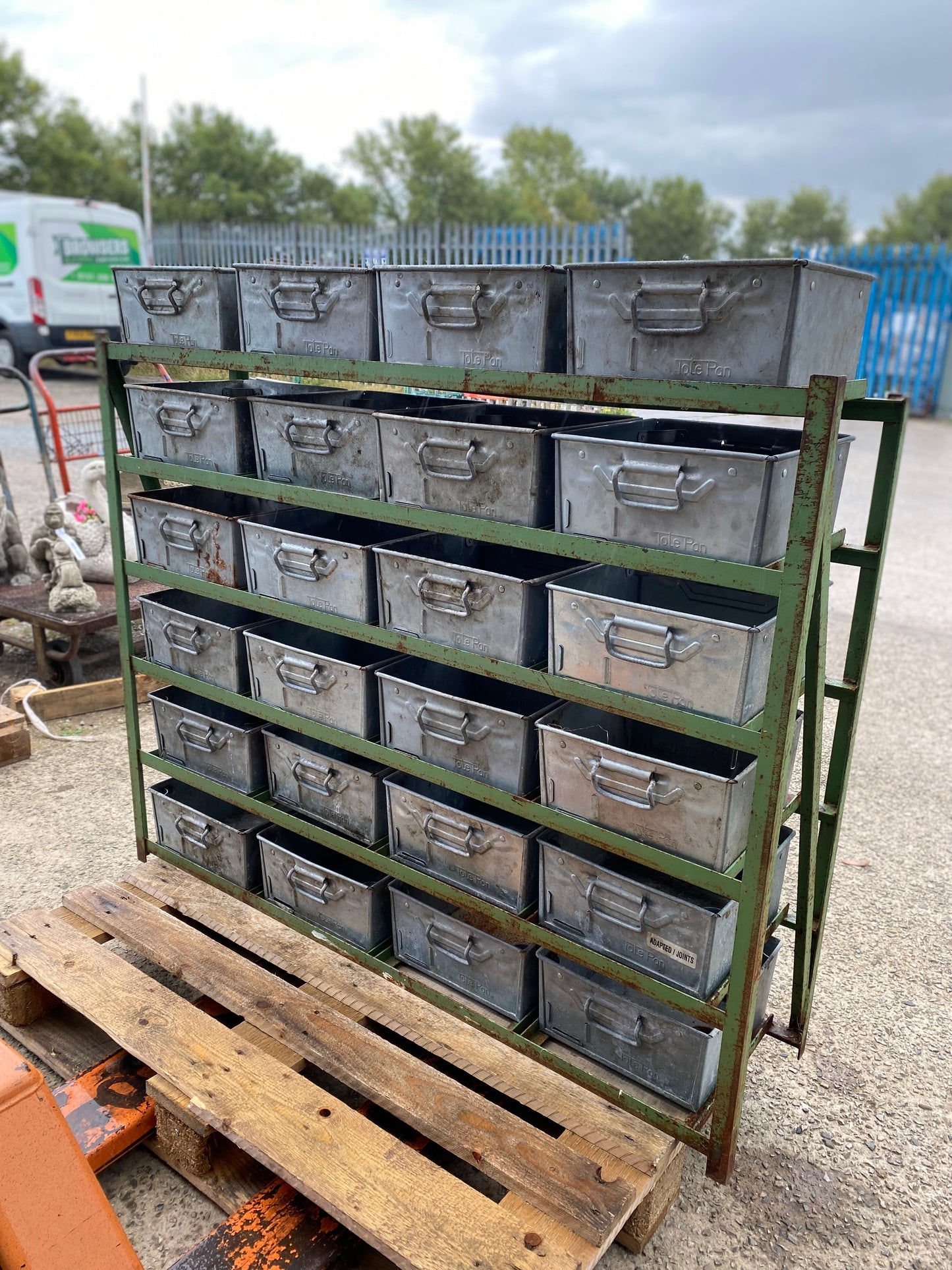 Industrial Totepan 6 tier storage unit for 24 pans