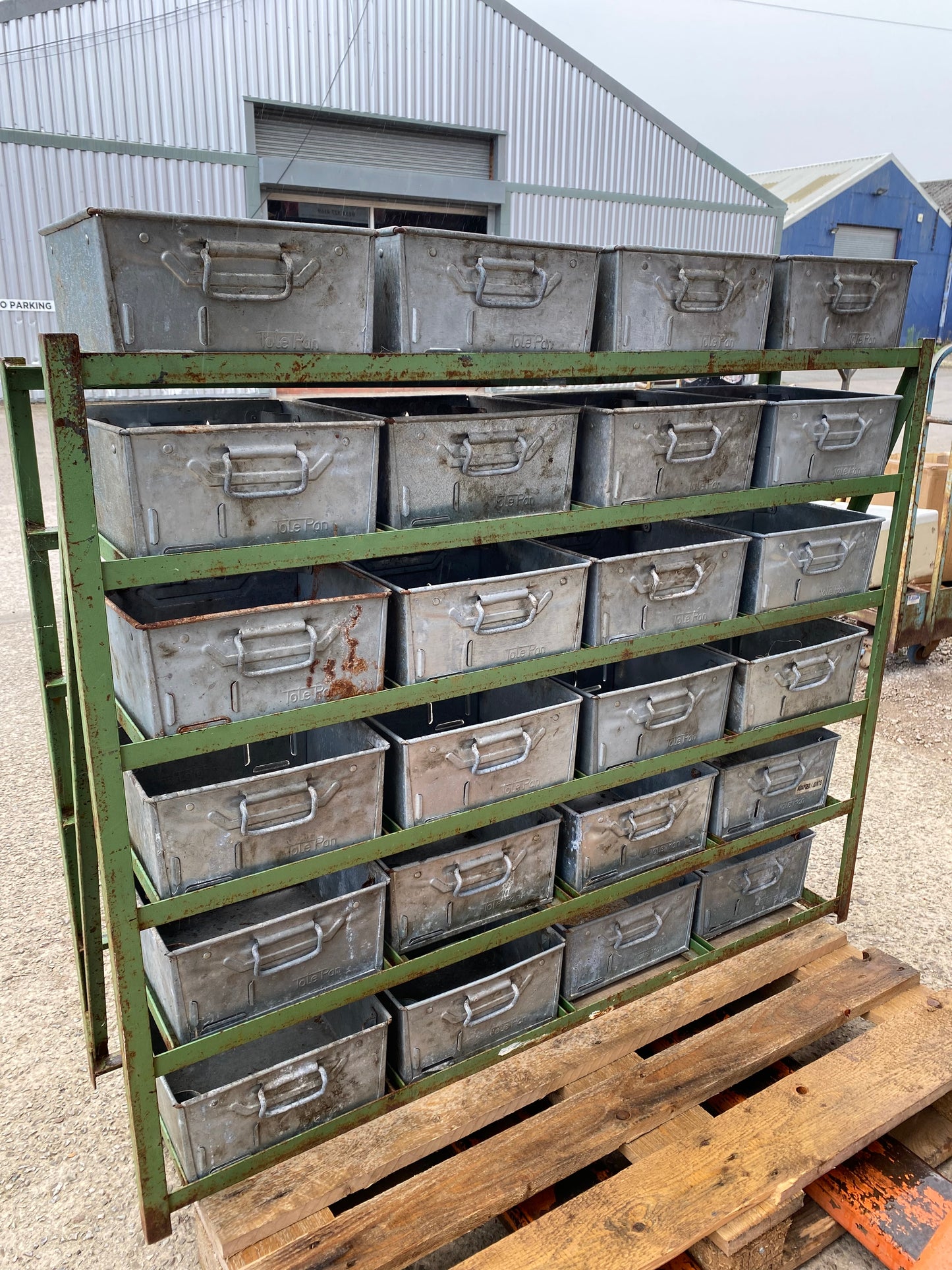 Industrial Totepan 6 tier storage unit for 24 pans