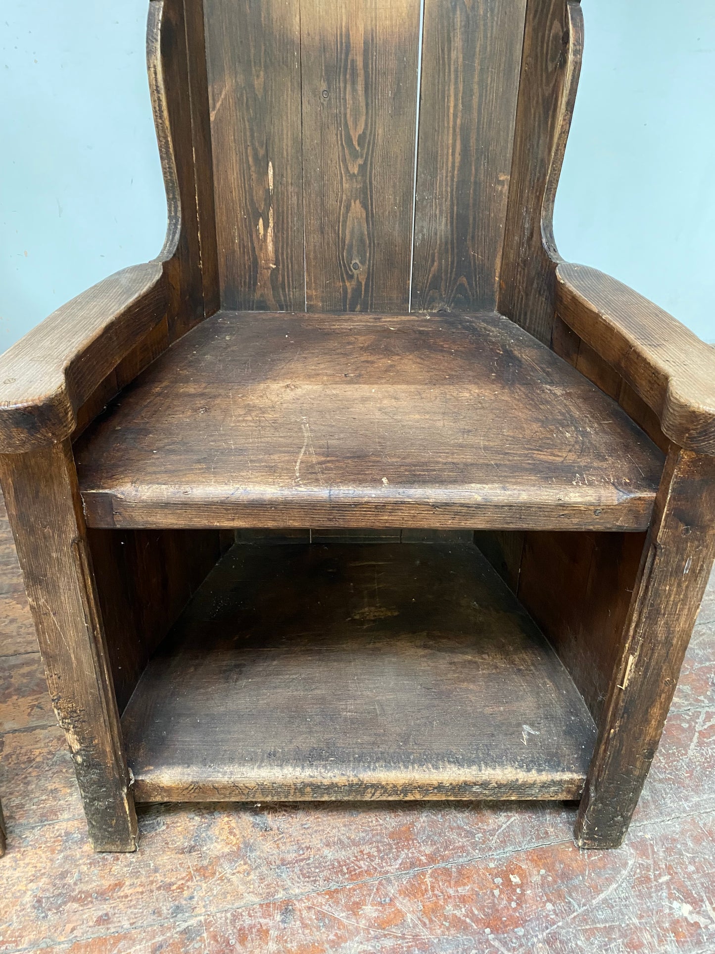 Pair of beautiful antique chairs with heart shaped holes