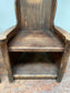 Pair of beautiful antique chairs with heart shaped holes