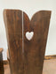 Pair of beautiful antique chairs with heart shaped holes