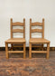 10 x light wood dining chairs