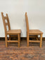 10 x light wood dining chairs