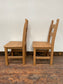 10 x light wood dining chairs