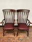 Pair of wooden spindle back chairs