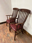 Pair of wooden spindle back chairs
