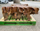 Square root wood coffee table