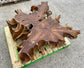 Square root wood coffee table