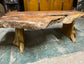 Root wood coffee table (2 legs)