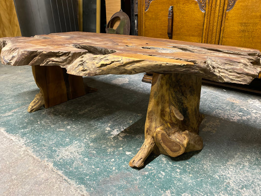 Root wood coffee table (2 legs)