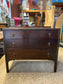 Small vintage chest of drawers in dark wood