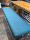 Industrial metal framed poseur table and benches