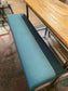 Industrial metal framed poseur table and benches